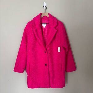 Daily Ritual Women's Fuchsia Teddy Jacket